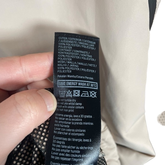 Ivy Park Women’s Perforated Mesh Hooded Pullover Jacket in Dusty Pink Size S - Picture 14 of 15